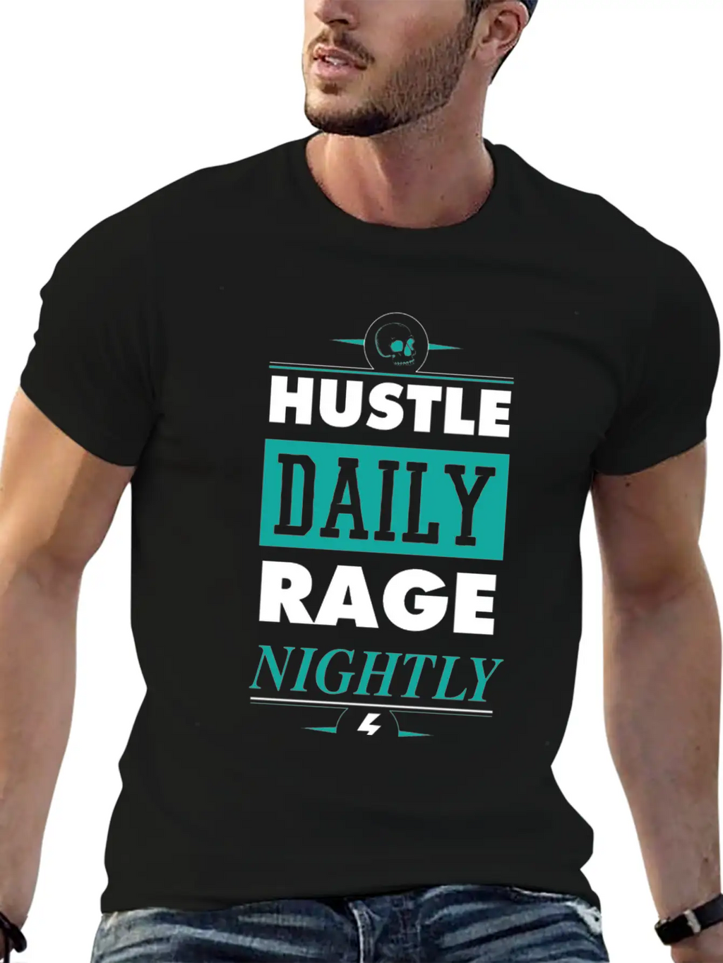 Hustle Daily Unisex Casual T-Shirt – Clean Design For Daily Comfort