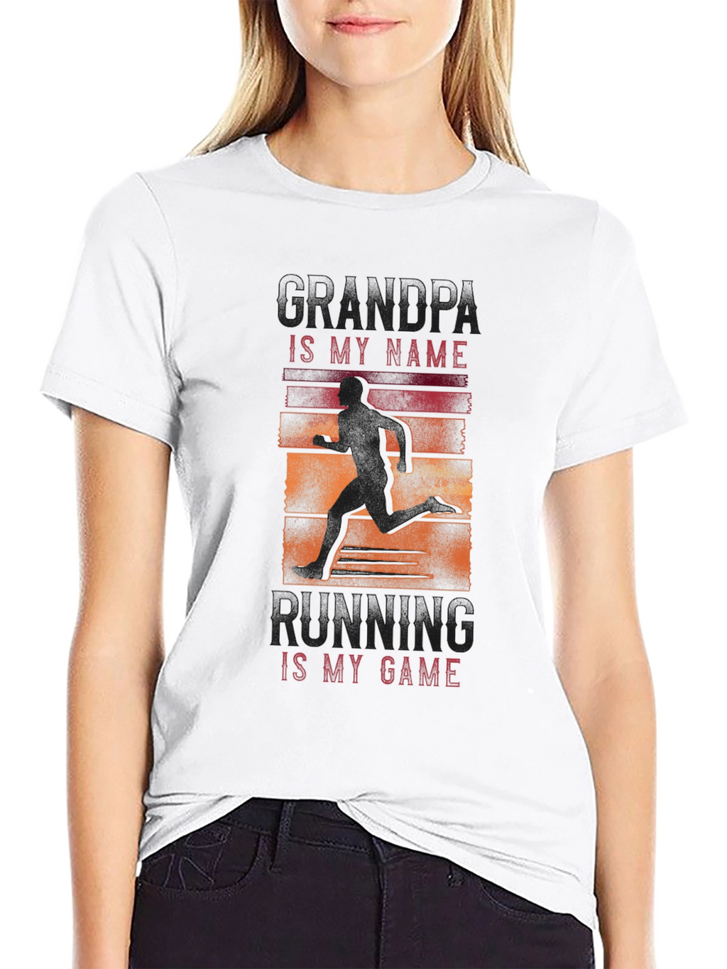 Grandpa Running T-Shirt - Running Is My Game