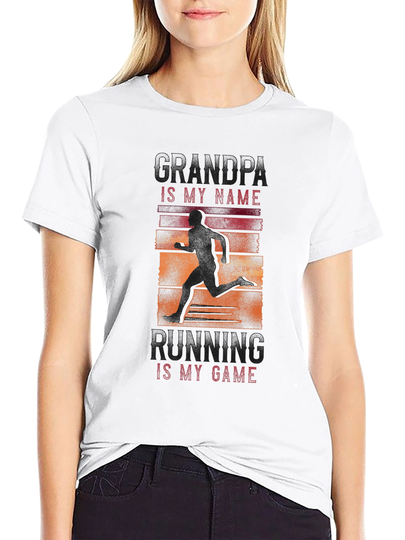 Grandpa Running T-Shirt - Running Is My Game