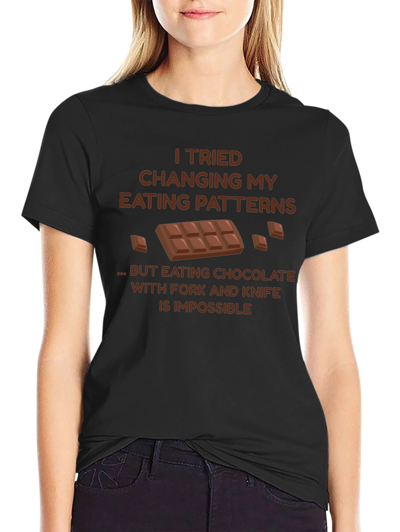 Chocolate Lover T-Shirt: Eating Patterns Humor Tee