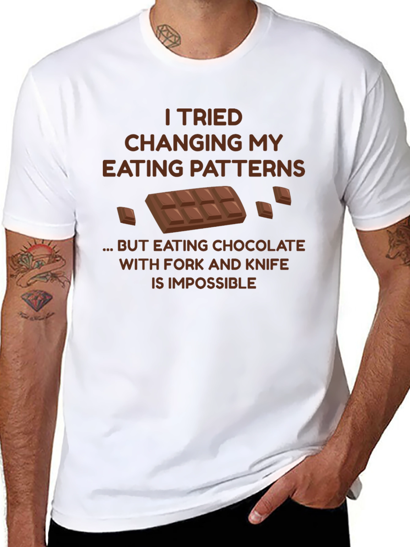 Chocolate Lover T-Shirt: Eating Patterns Humor Tee