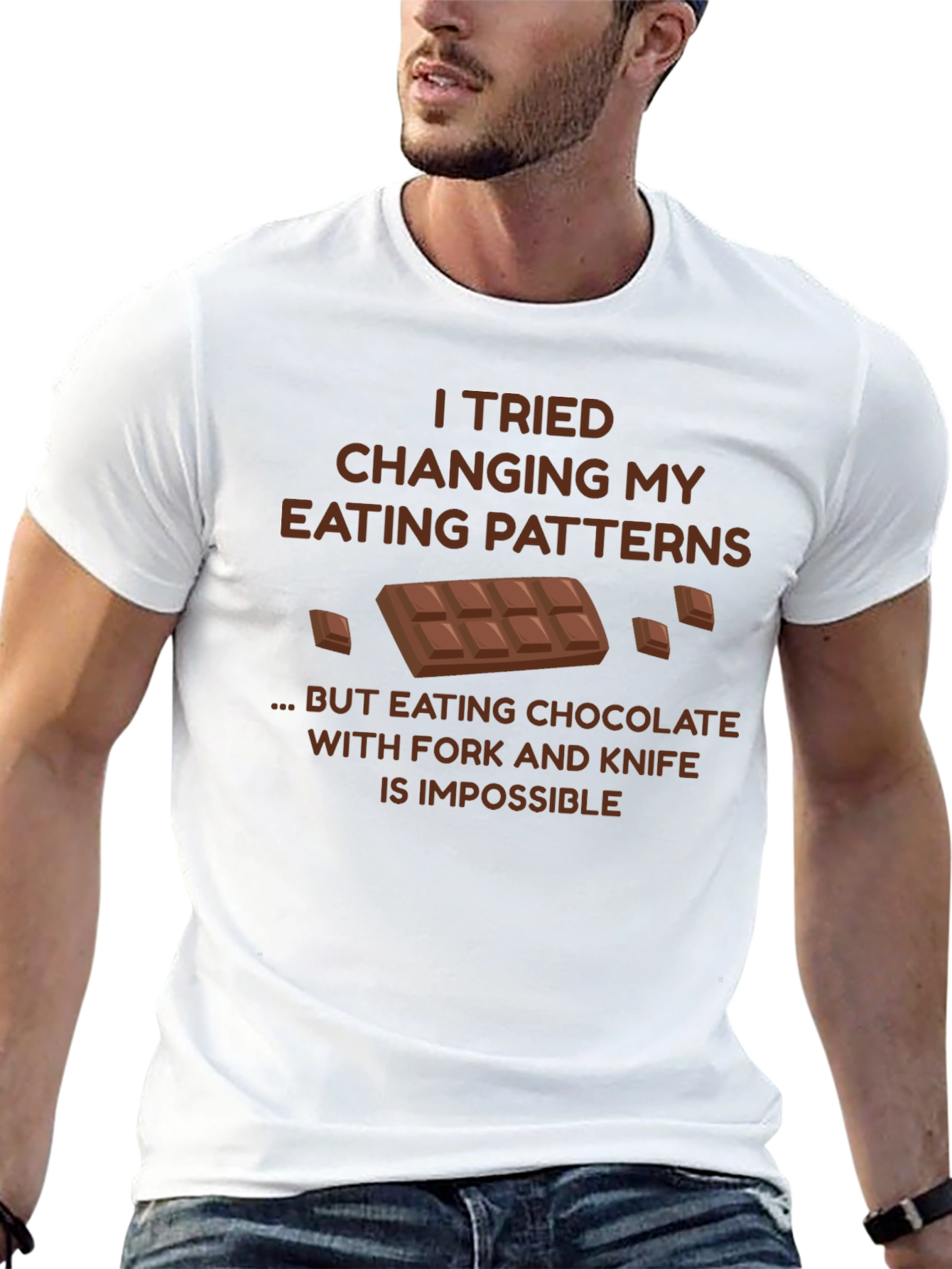 Chocolate Lover T-Shirt: Eating Patterns Humor Tee