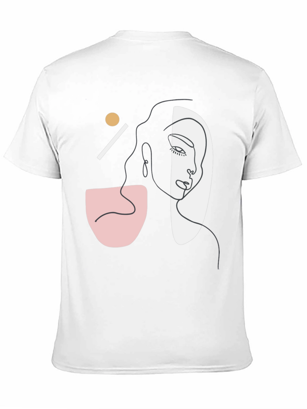 Abstract Face Graphic Tee - Modern Art Style