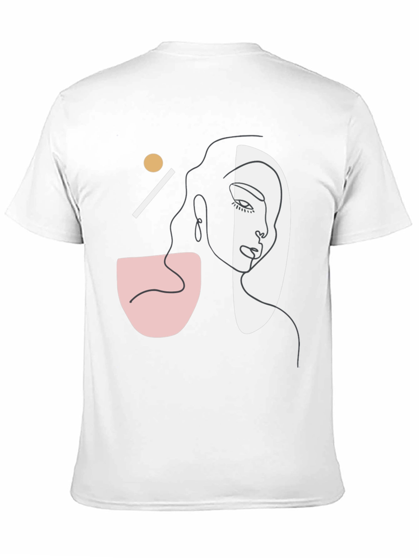 Abstract Face Graphic Tee - Modern Art Style