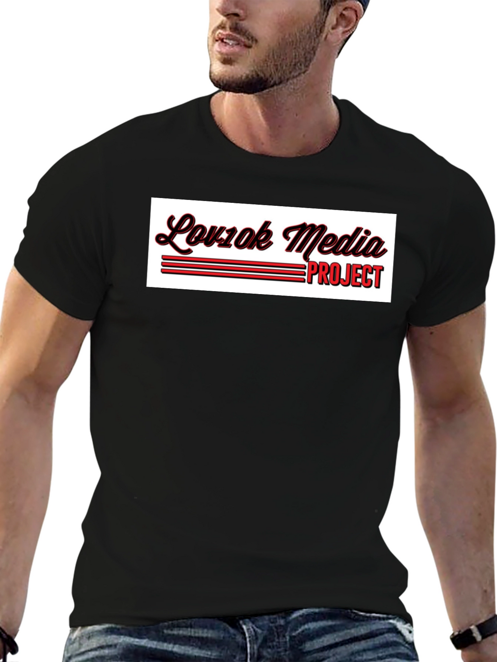 Lov1ok Media Project Black T-Shirt