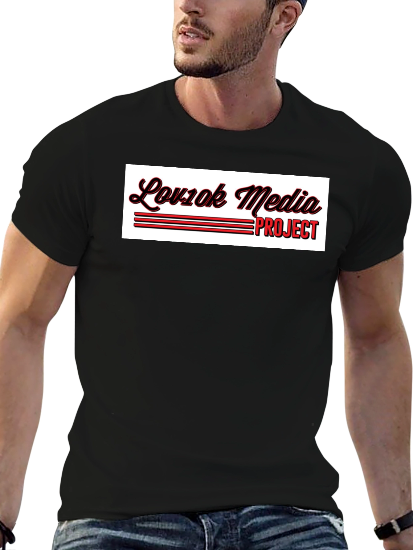 Lov1ok Media Project Black T-Shirt