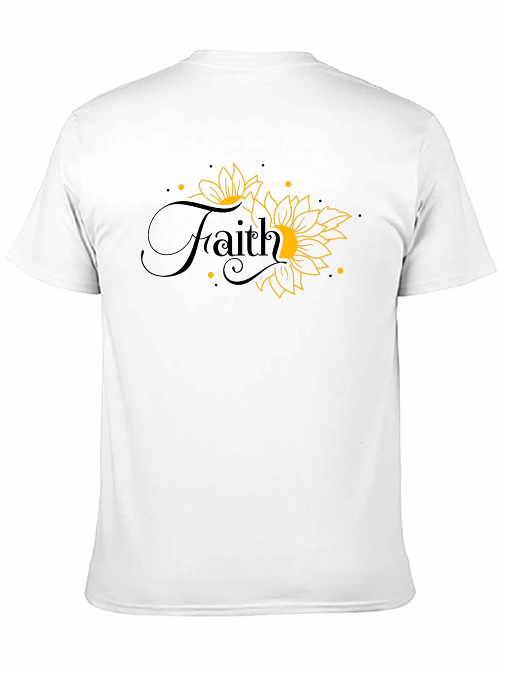 Faith Sunflower Graphic Tee - Black T-Shirt