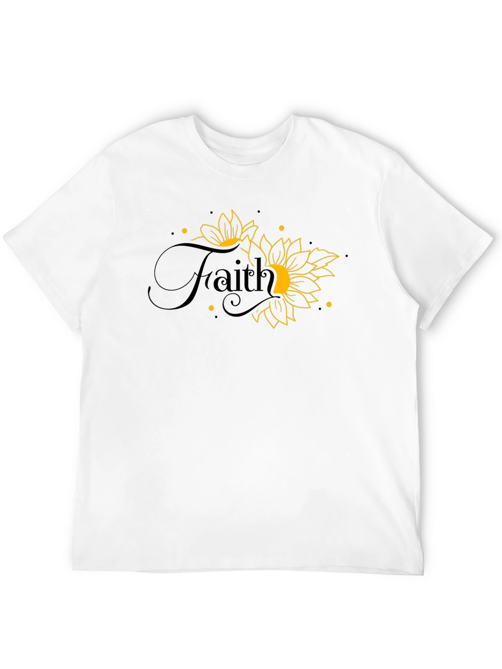 Faith Sunflower Graphic Tee - Black T-Shirt