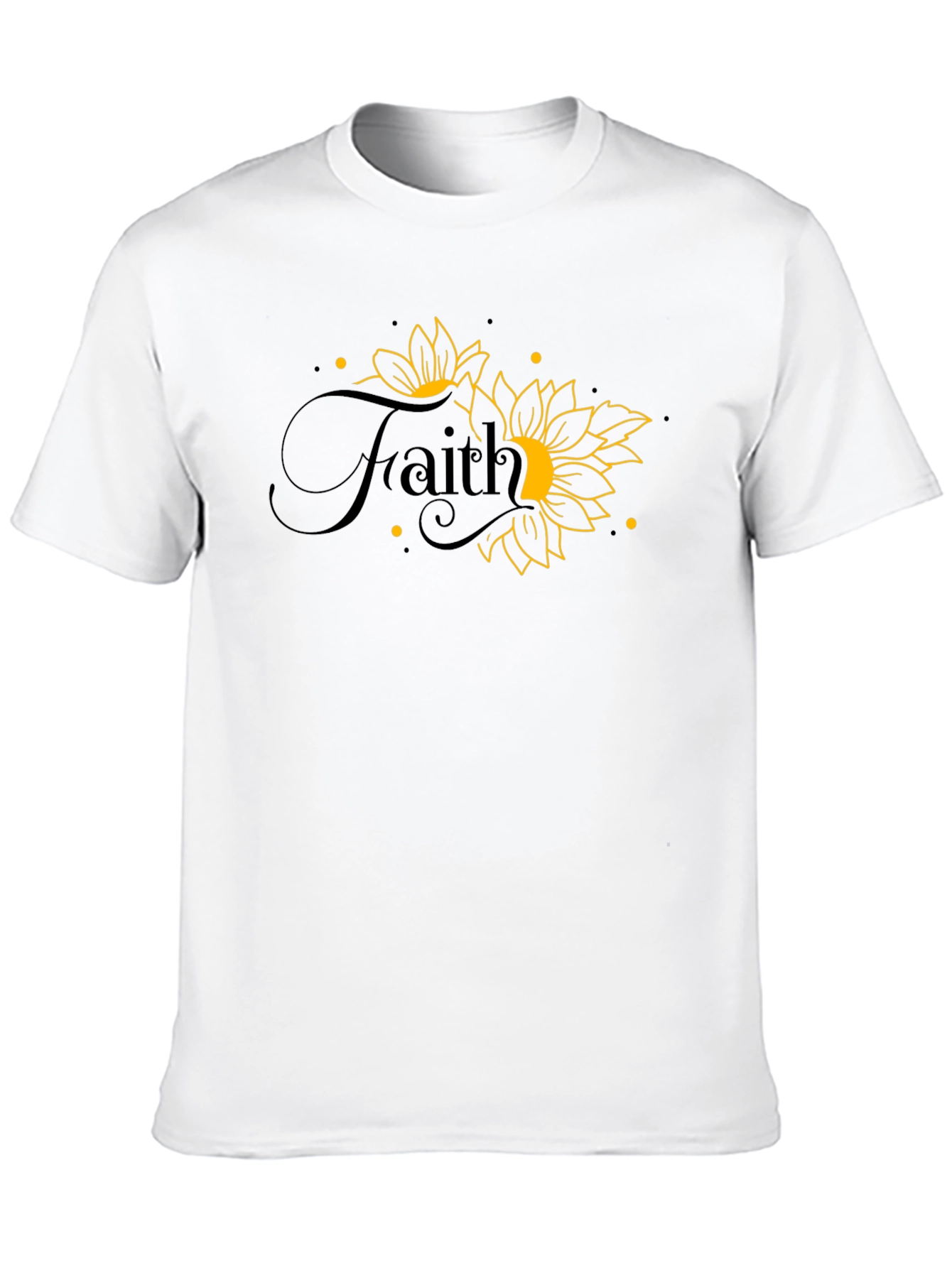Faith Sunflower Graphic Tee - Black T-Shirt
