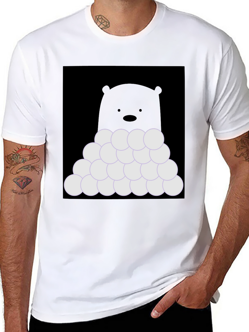 Ice Bear Snowball Fight T-Shirt