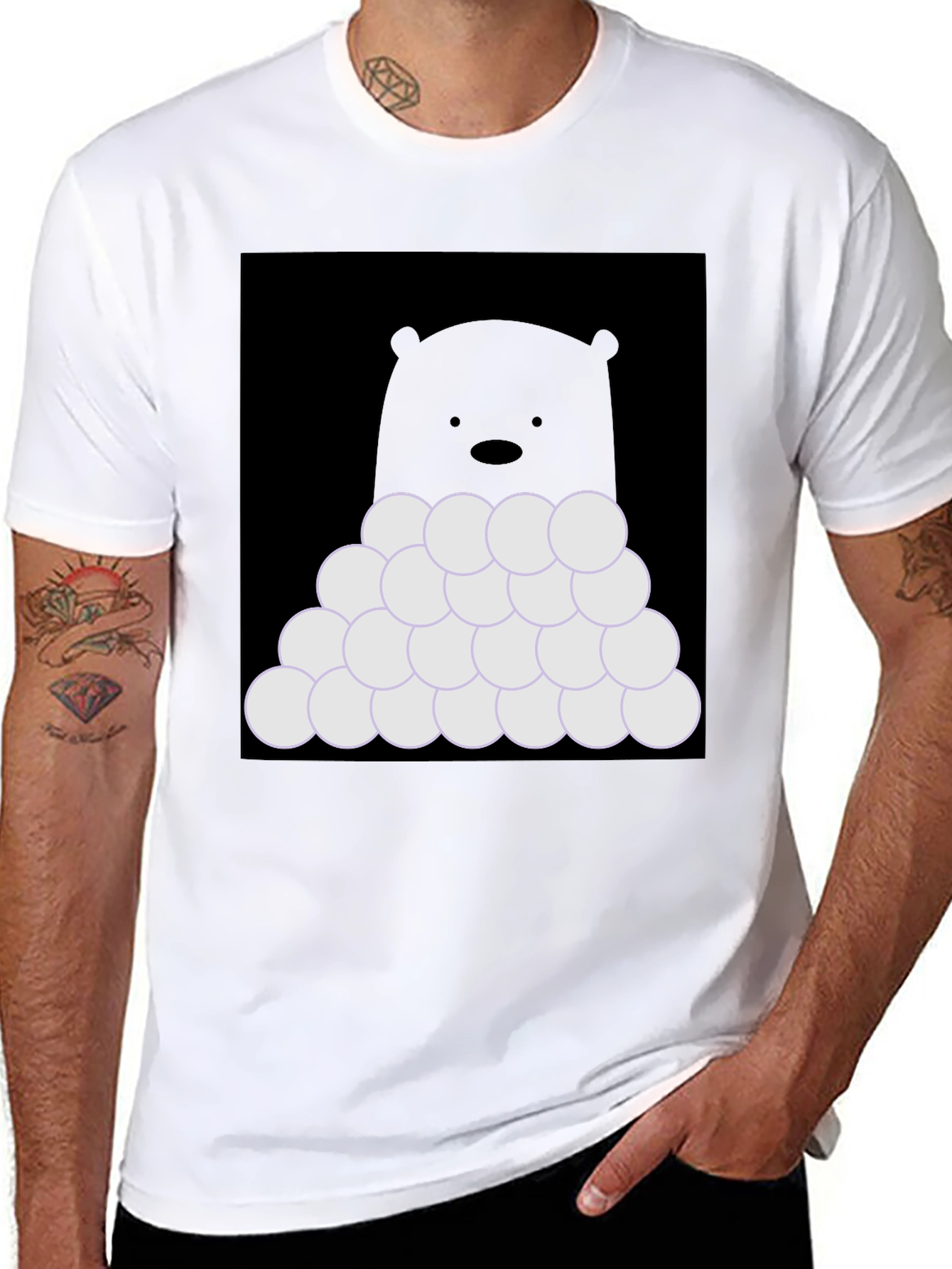 Ice Bear Snowball Fight T-Shirt