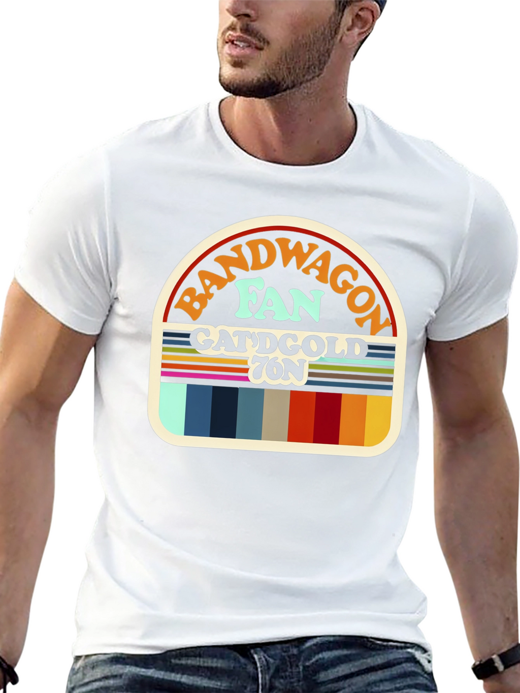 Bandwagon Fan T-Shirt Retro Design