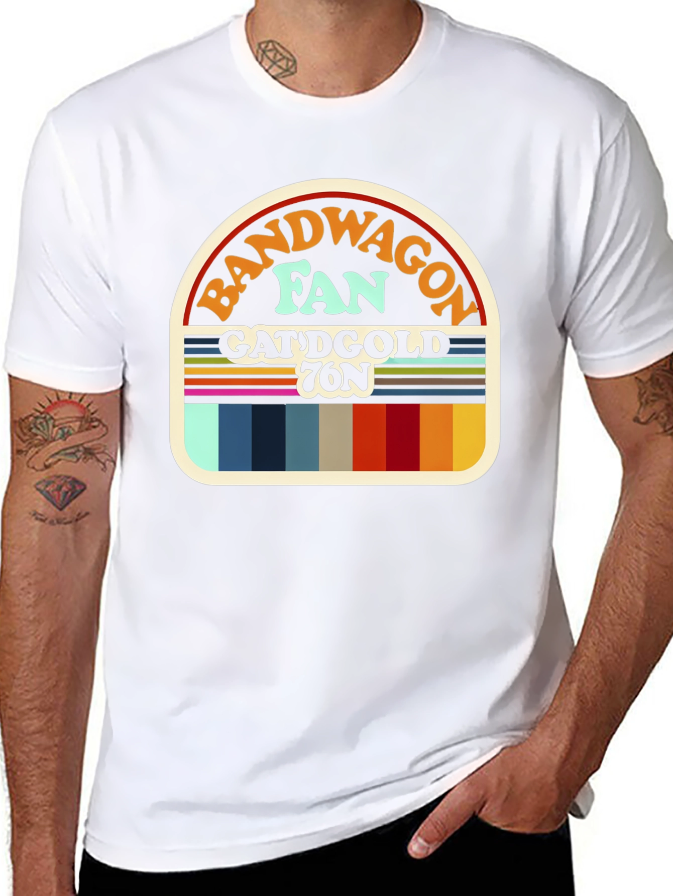 Bandwagon Fan T-Shirt Retro Design