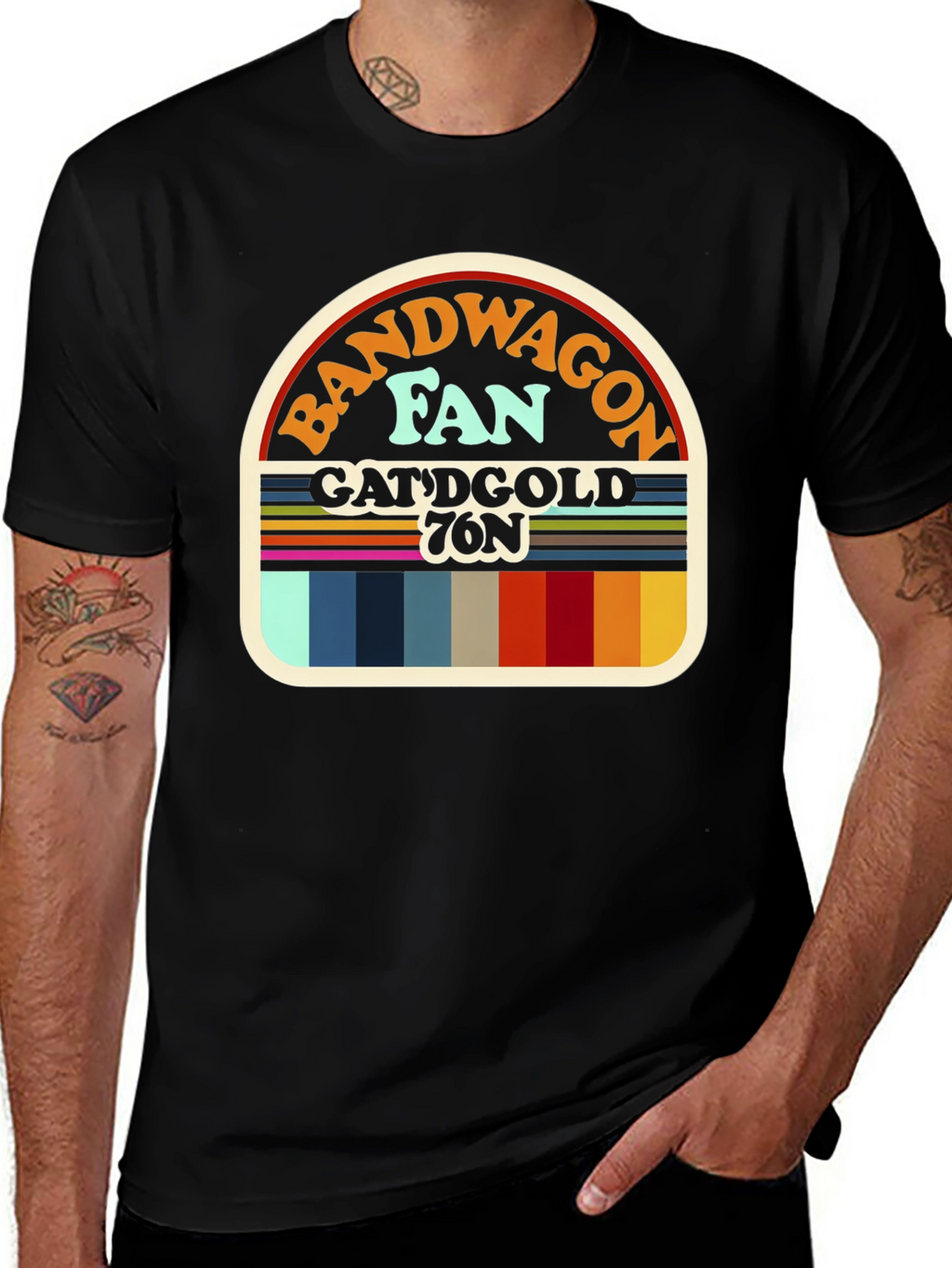 Bandwagon Fan T-Shirt Retro Design