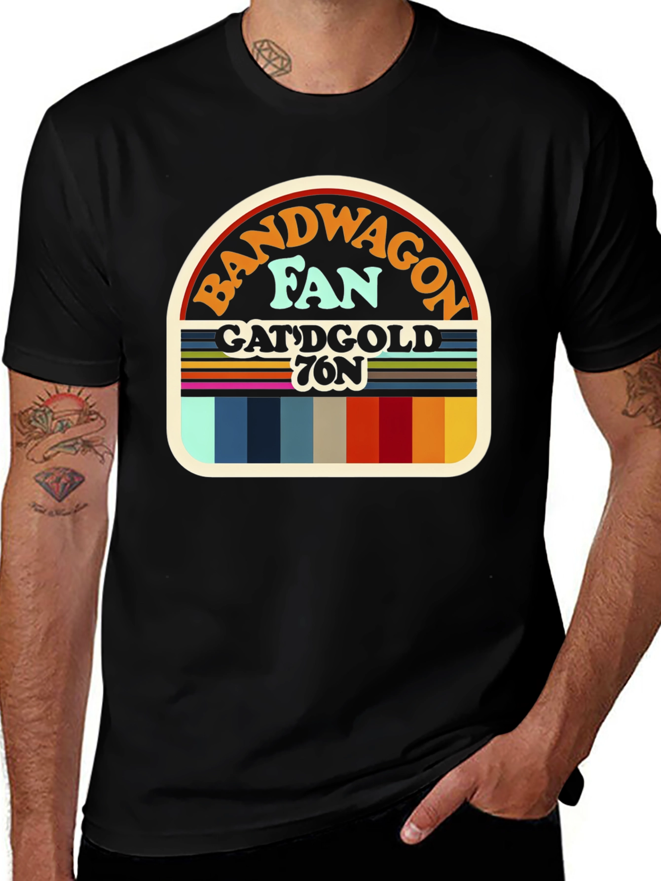 Bandwagon Fan T-Shirt Retro Design