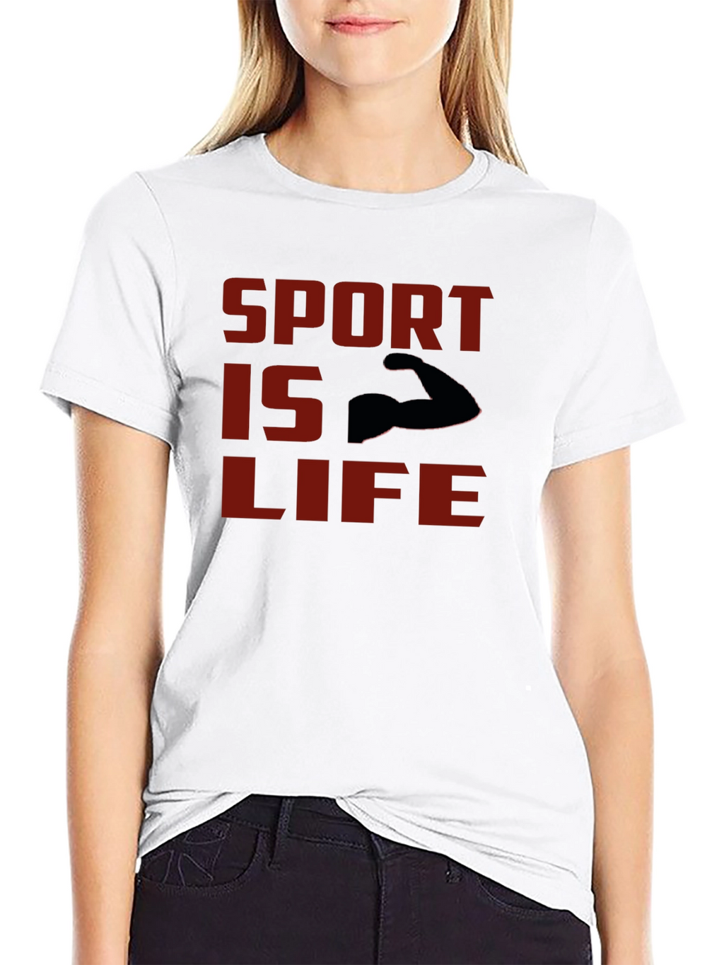 Sport Is Life T-Shirt - Black Graphic Tee