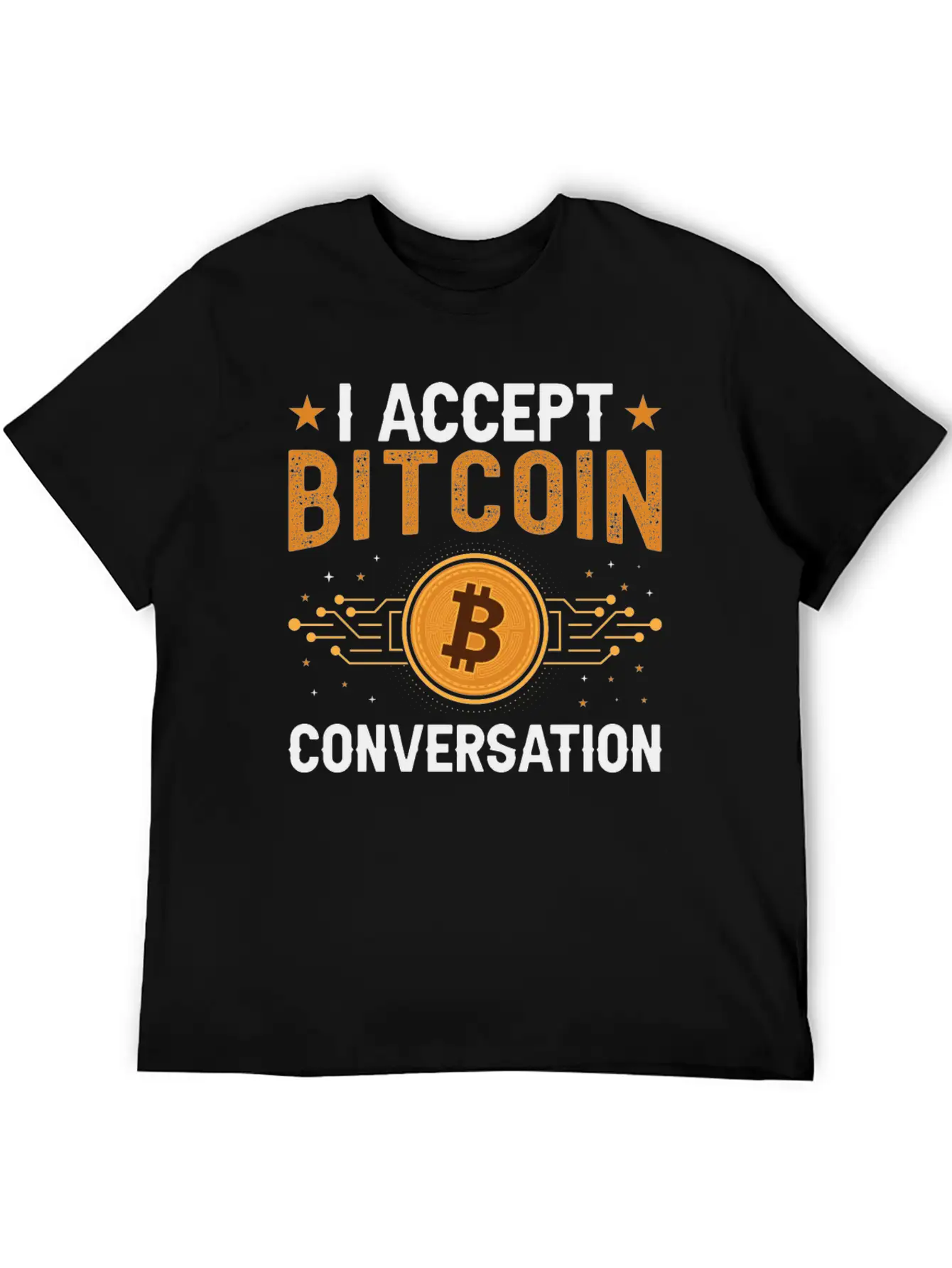 I Accept Bitcoin Conversation Essential Cotton Tee For Daily Outfits – Unisex Style