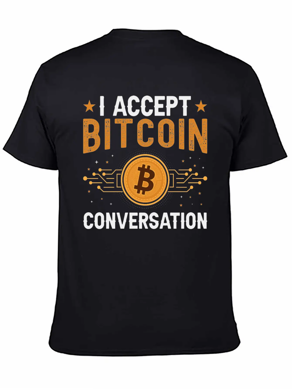 I Accept Bitcoin Conversation Essential Cotton Tee For Daily Outfits – Unisex Style