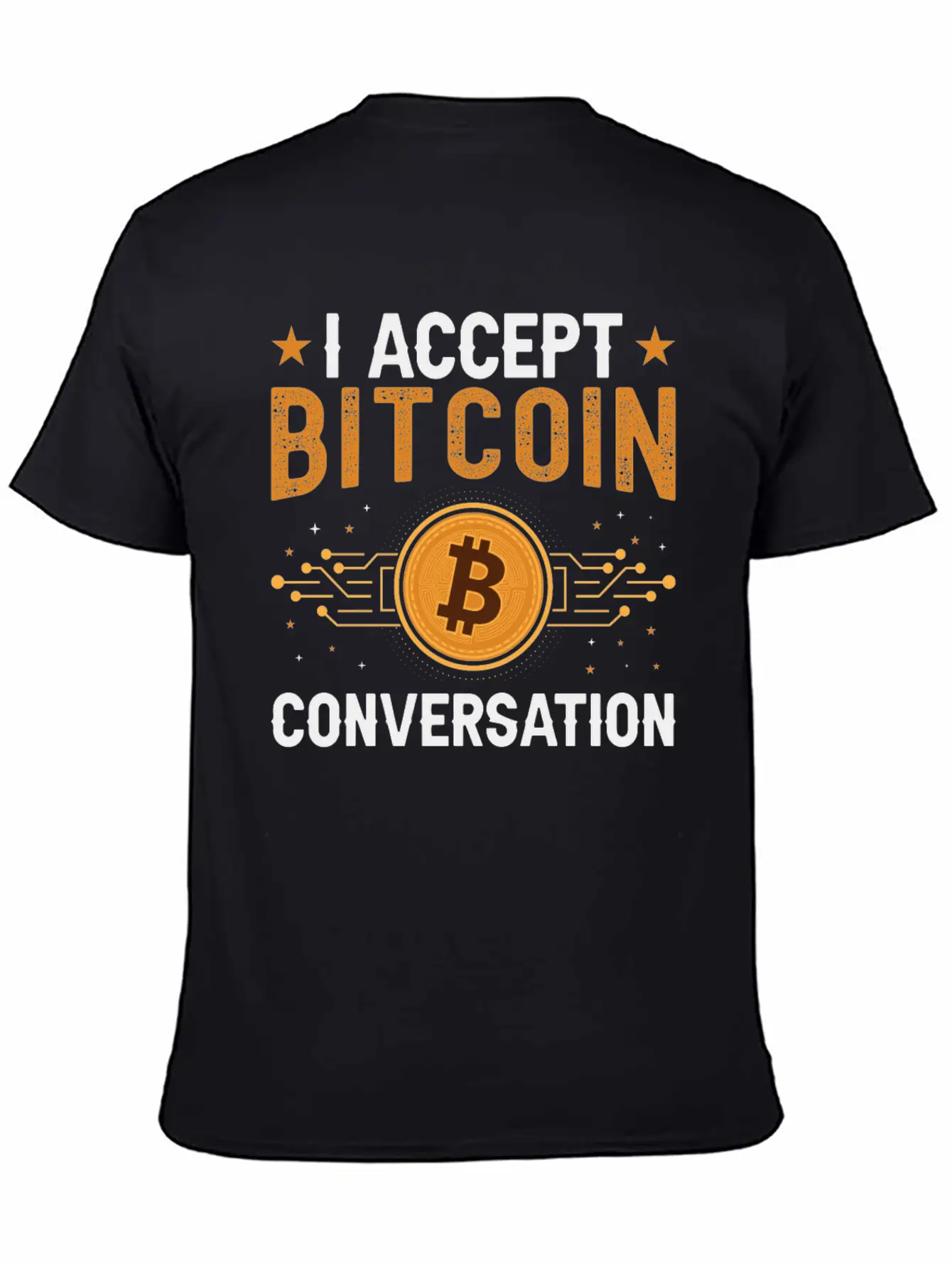 I Accept Bitcoin Conversation Essential Cotton Tee For Daily Outfits – Unisex Style