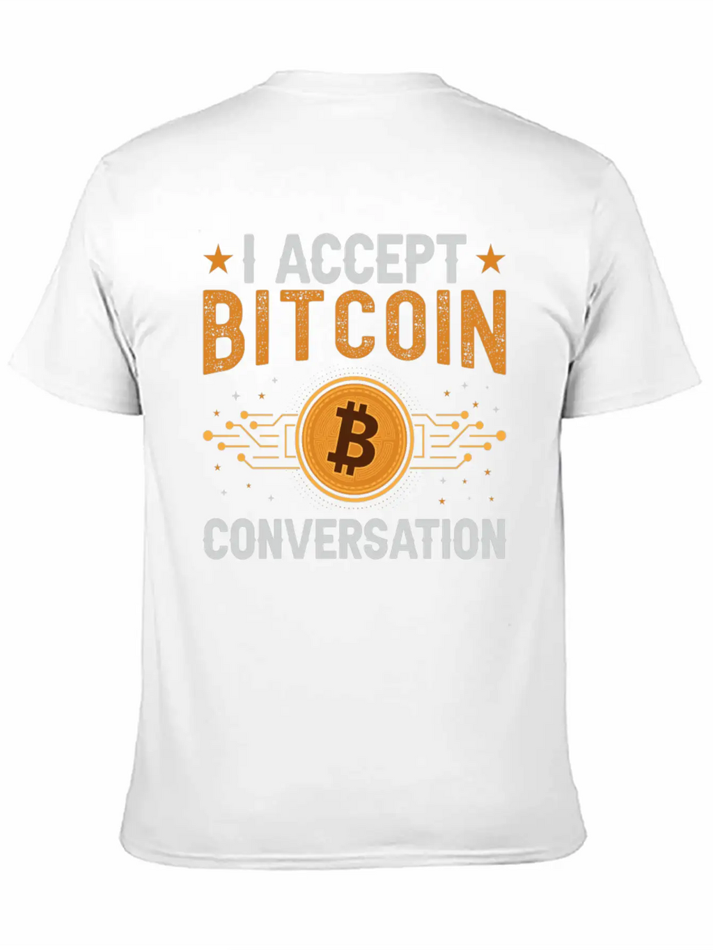 I Accept Bitcoin Conversation Essential Cotton Tee For Daily Outfits – Unisex Style