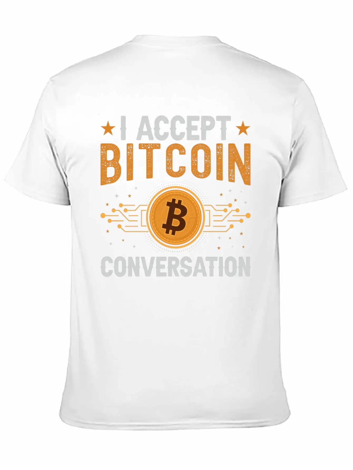 I Accept Bitcoin Conversation Essential Cotton Tee For Daily Outfits – Unisex Style
