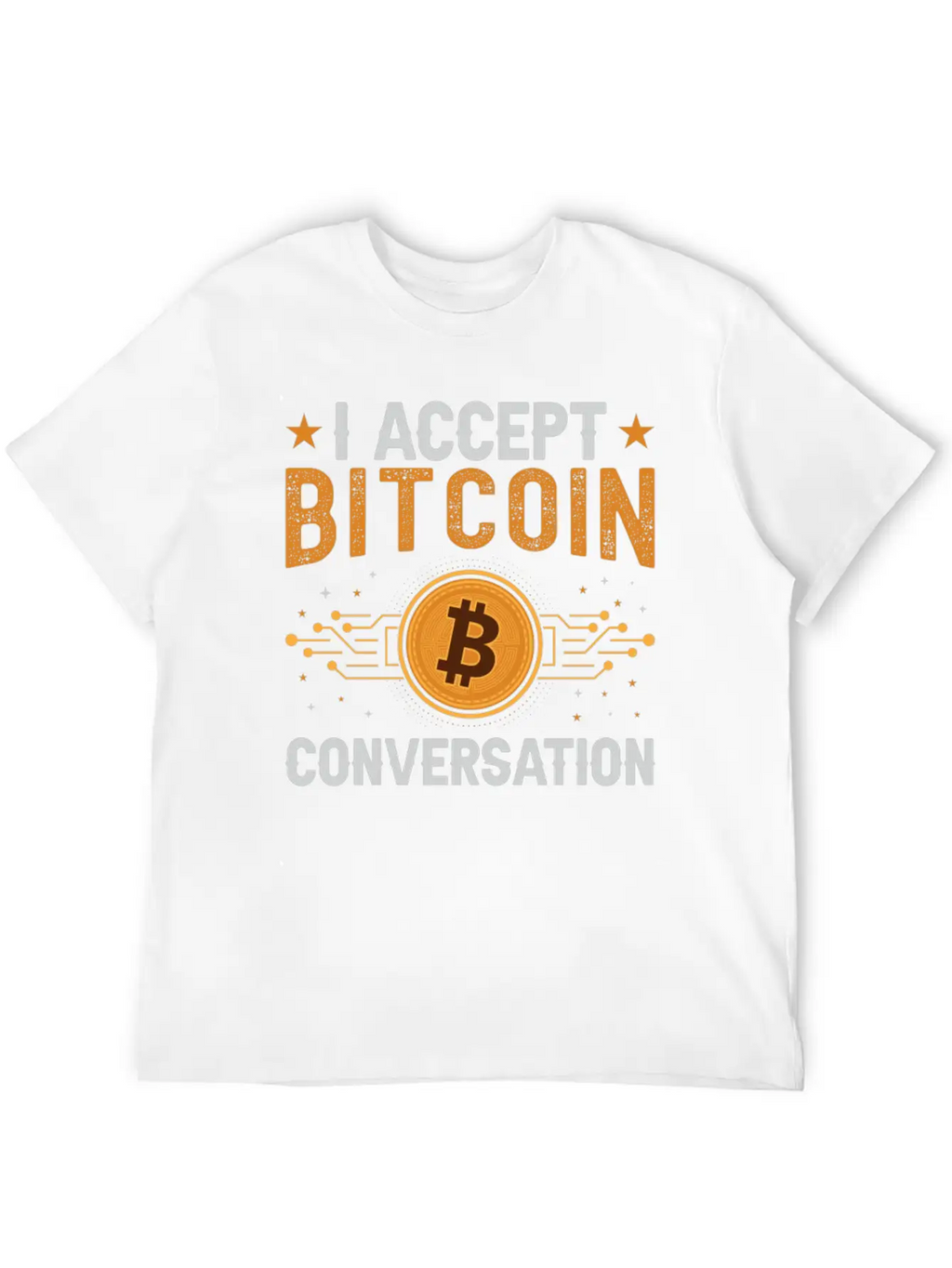 I Accept Bitcoin Conversation Essential Cotton Tee For Daily Outfits – Unisex Style