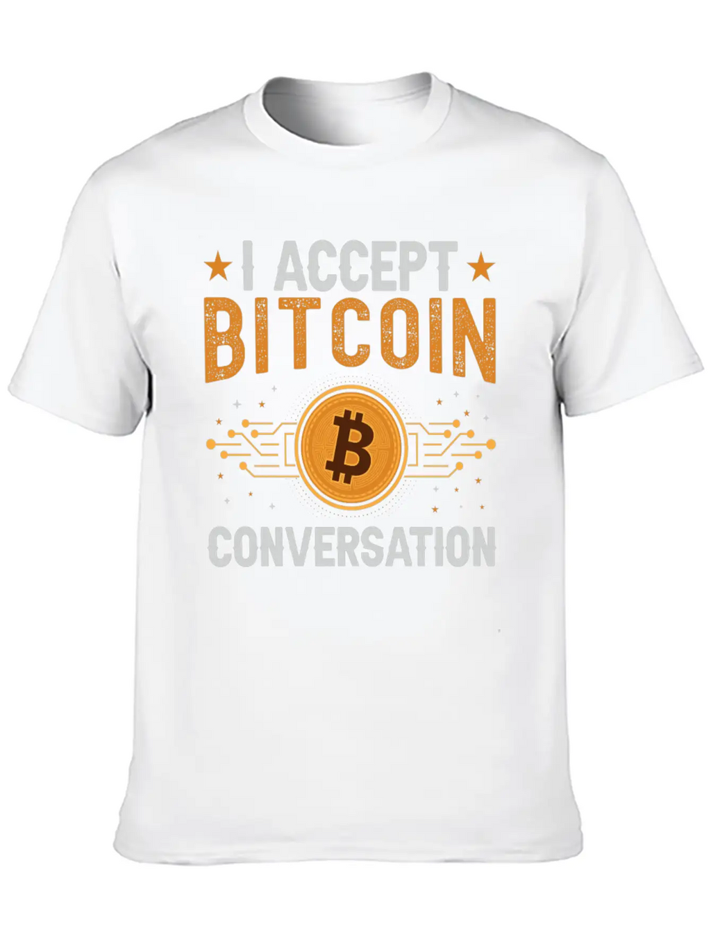 I Accept Bitcoin Conversation Essential Cotton Tee For Daily Outfits – Unisex Style