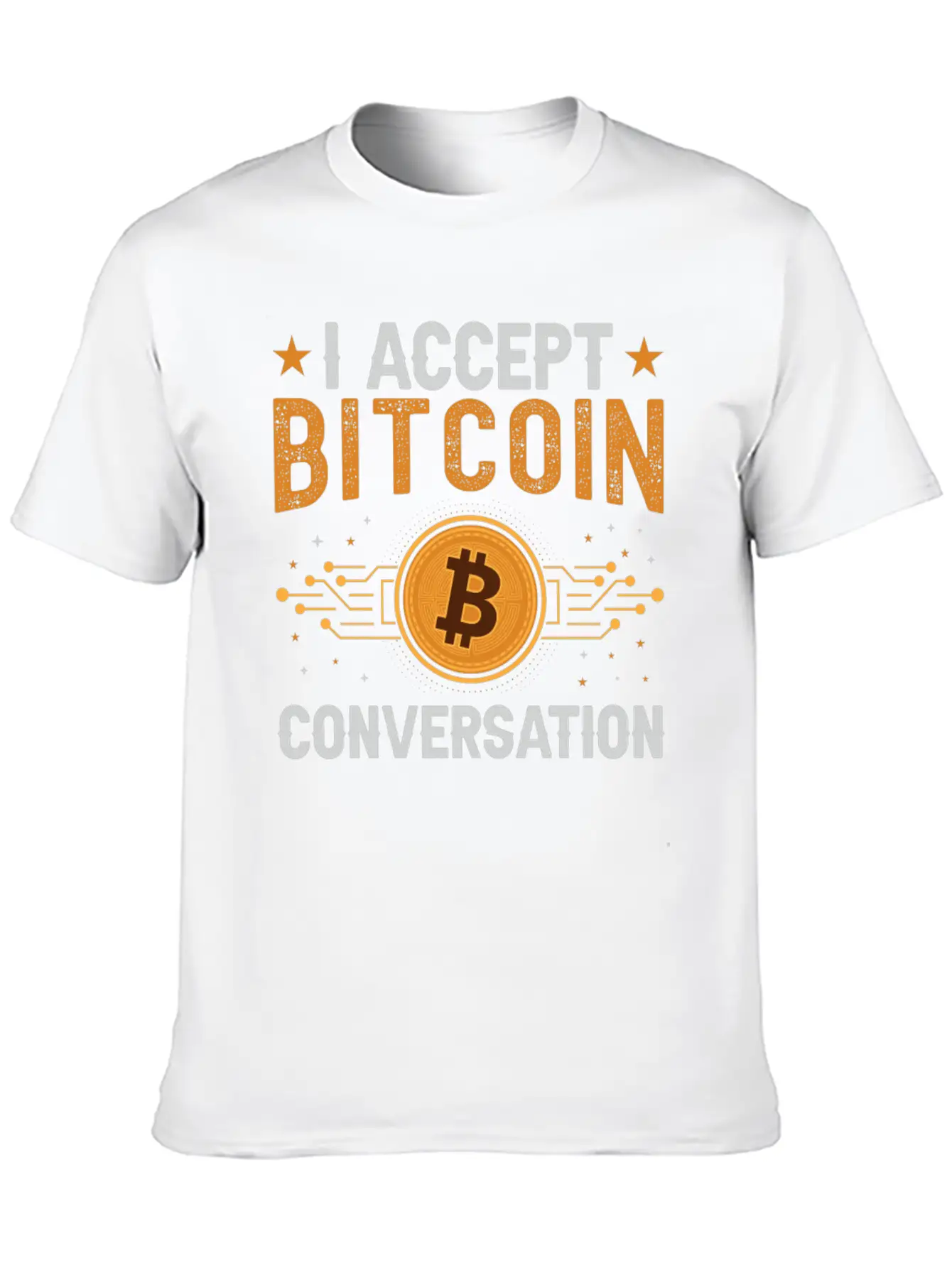 I Accept Bitcoin Conversation Essential Cotton Tee For Daily Outfits – Unisex Style