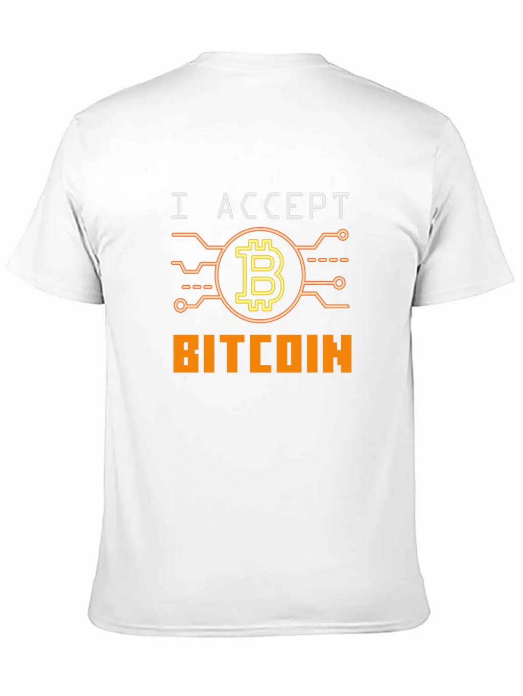 I Accept Bitcoin - Cryptocurrency Essential Cotton Tee For Daily Outfits – Unisex Style