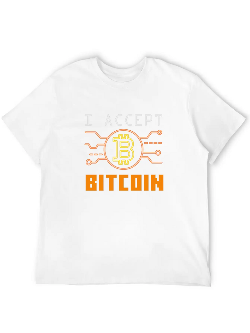 I Accept Bitcoin - Cryptocurrency Essential Cotton Tee For Daily Outfits – Unisex Style