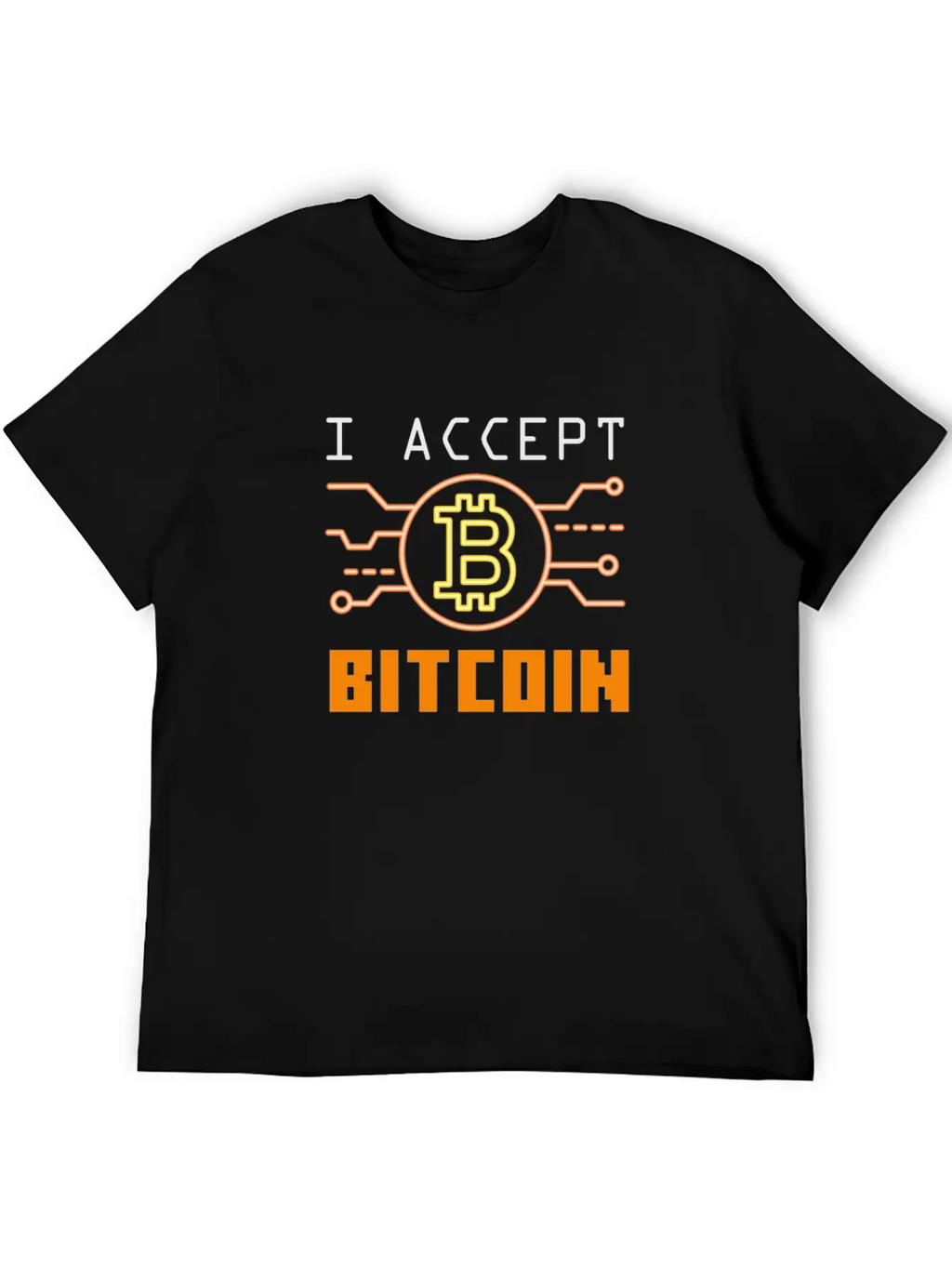 I Accept Bitcoin - Cryptocurrency Essential Cotton Tee For Daily Outfits – Unisex Style