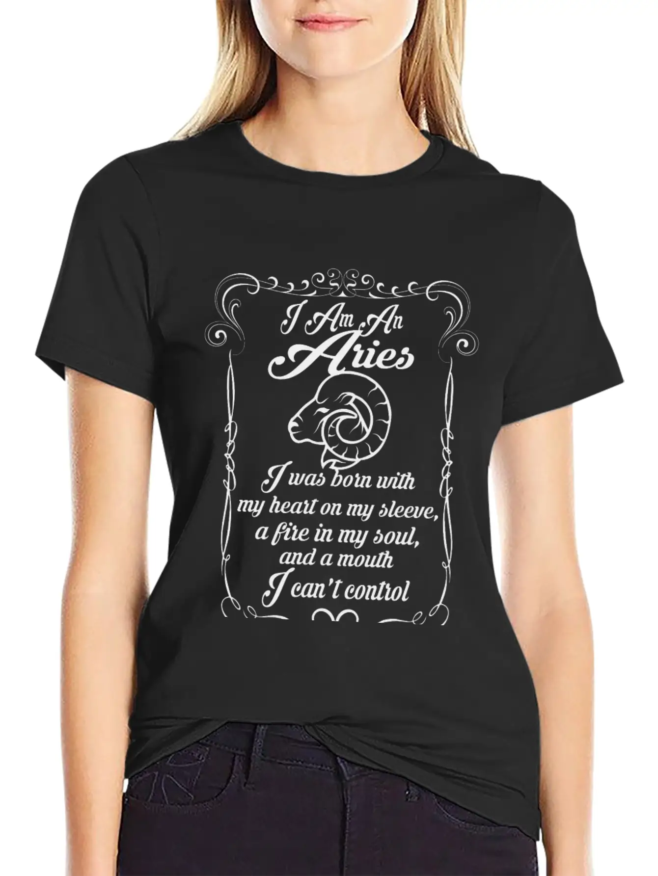 I Am An Aries Unisex Casual T-Shirt – Clean Design For Daily Comfort