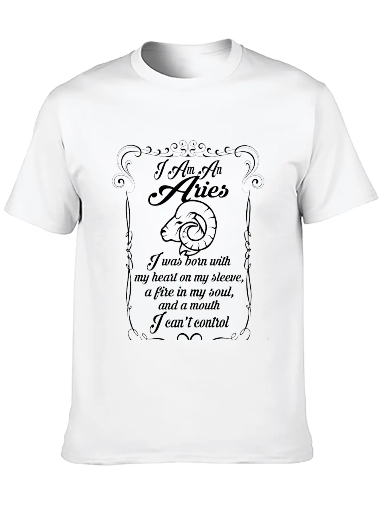 I Am An Aries Unisex Casual T-Shirt – Clean Design For Daily Comfort