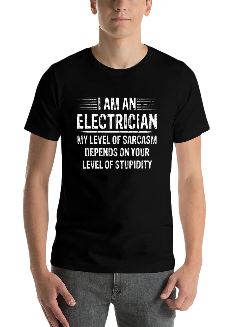 I Am An Electrician Breathable Soft Cotton T-Shirt – Timeless Casual Look