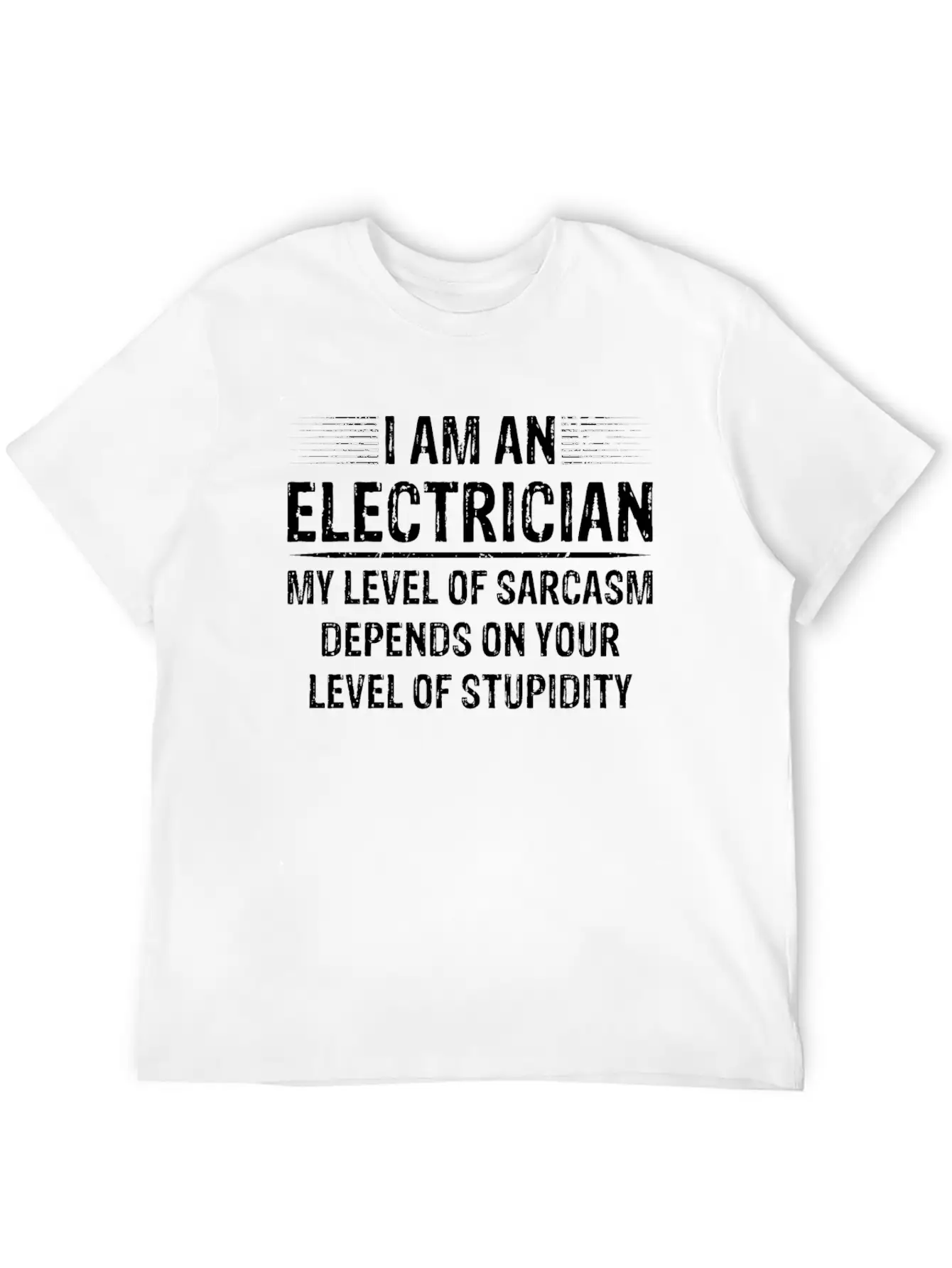 I Am An Electrician Breathable Soft Cotton T-Shirt – Timeless Casual Look