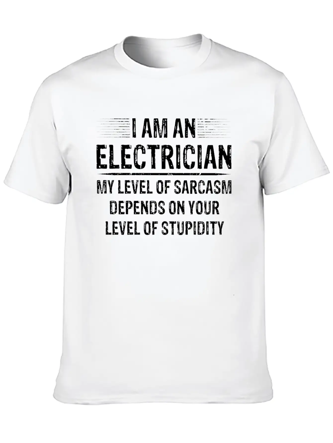 I Am An Electrician Breathable Soft Cotton T-Shirt – Timeless Casual Look
