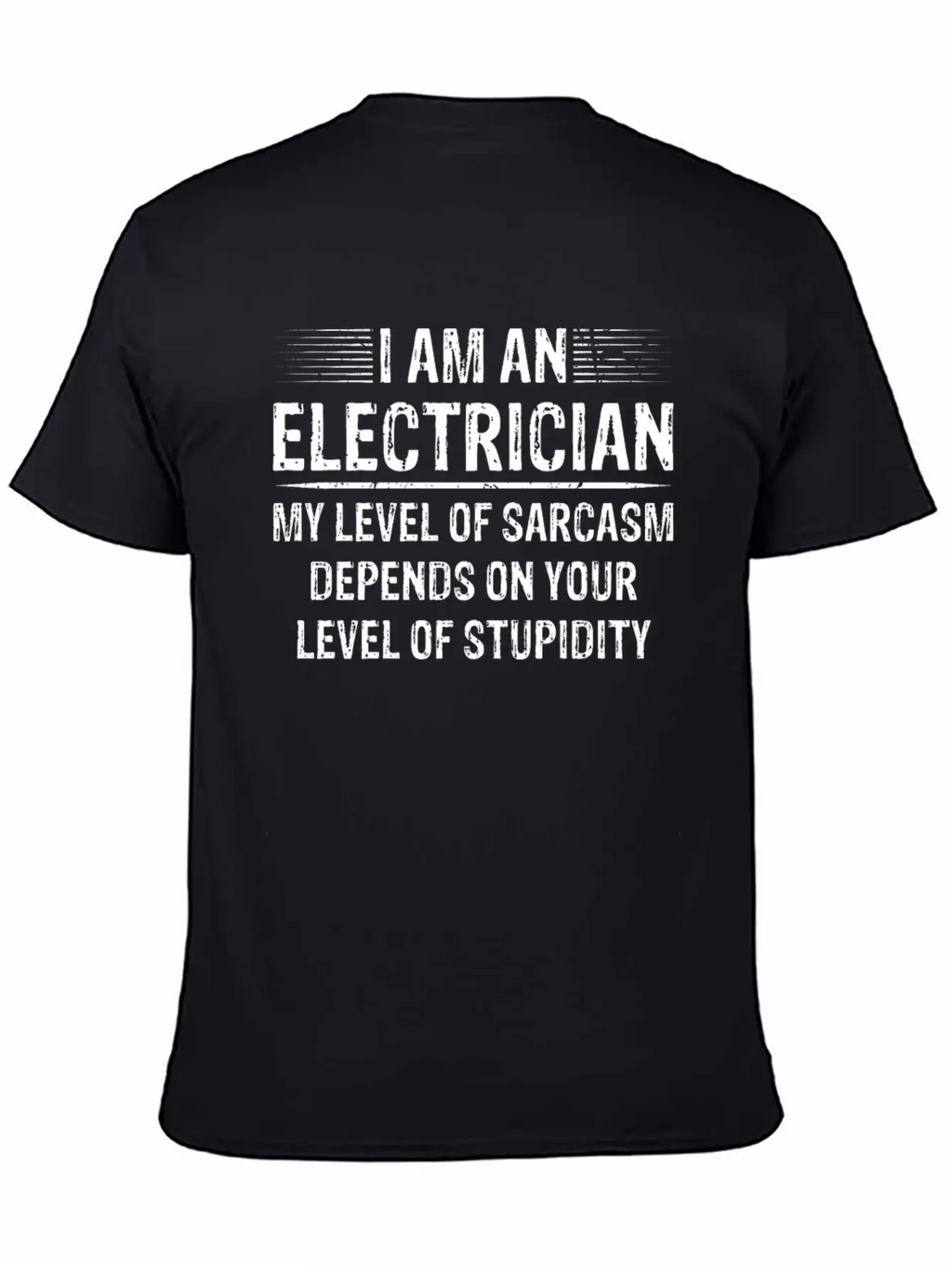 I Am An Electrician Breathable Soft Cotton T-Shirt – Timeless Casual Look