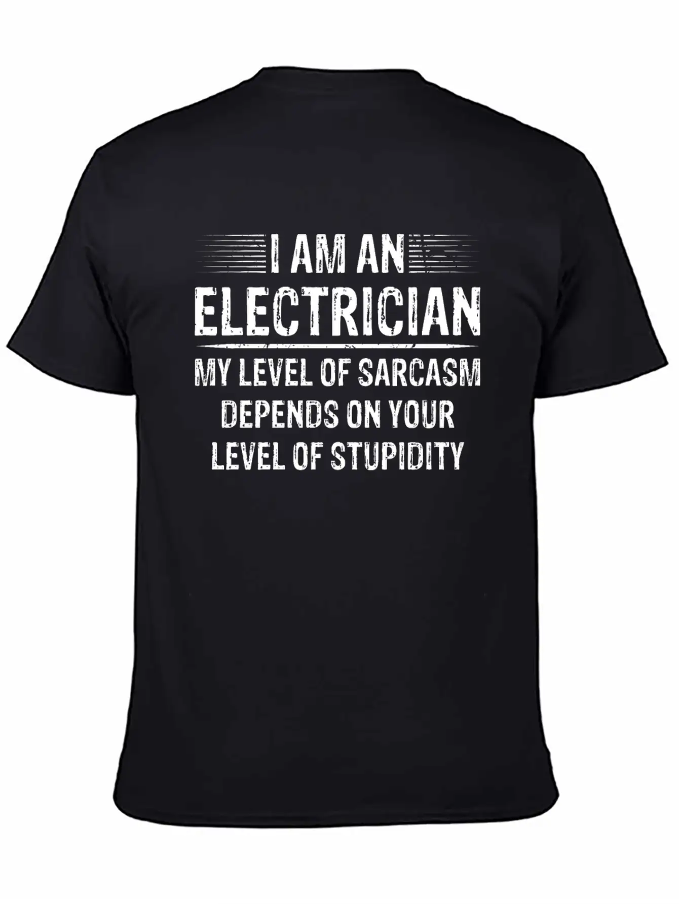 I Am An Electrician Breathable Soft Cotton T-Shirt – Timeless Casual Look