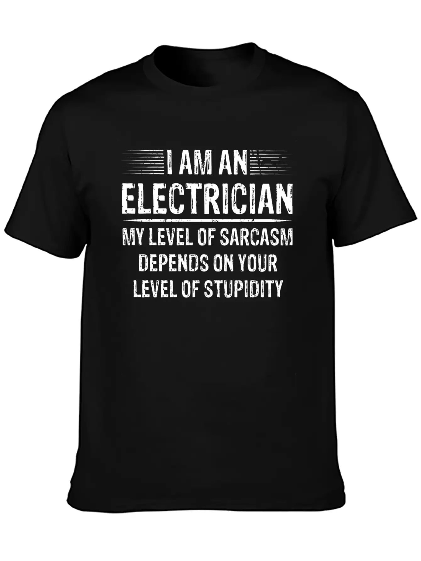 I Am An Electrician Breathable Soft Cotton T-Shirt – Timeless Casual Look