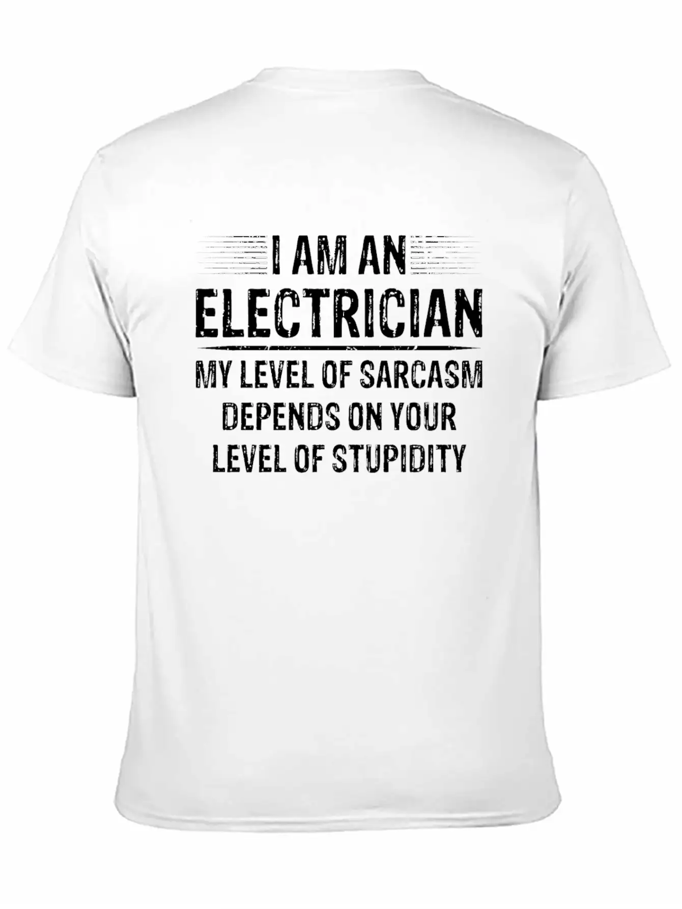 I Am An Electrician Breathable Soft Cotton T-Shirt – Timeless Casual Look