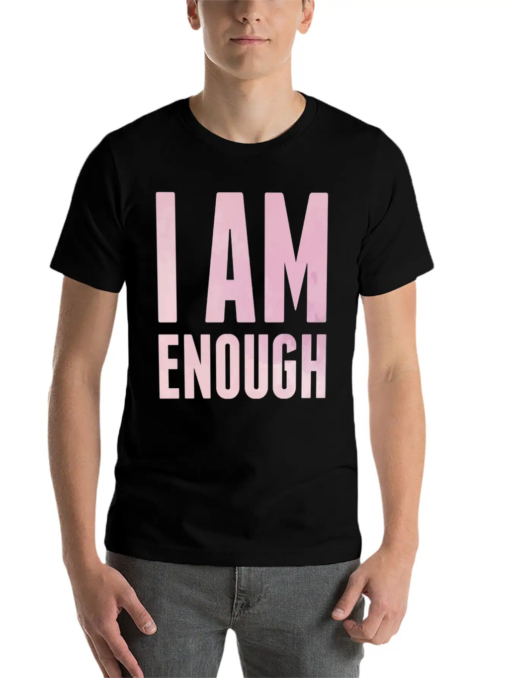 I Am Enough Mindfulness Spiritual Motivation Unisex Casual T-Shirt – Clean Design For Daily Comfort