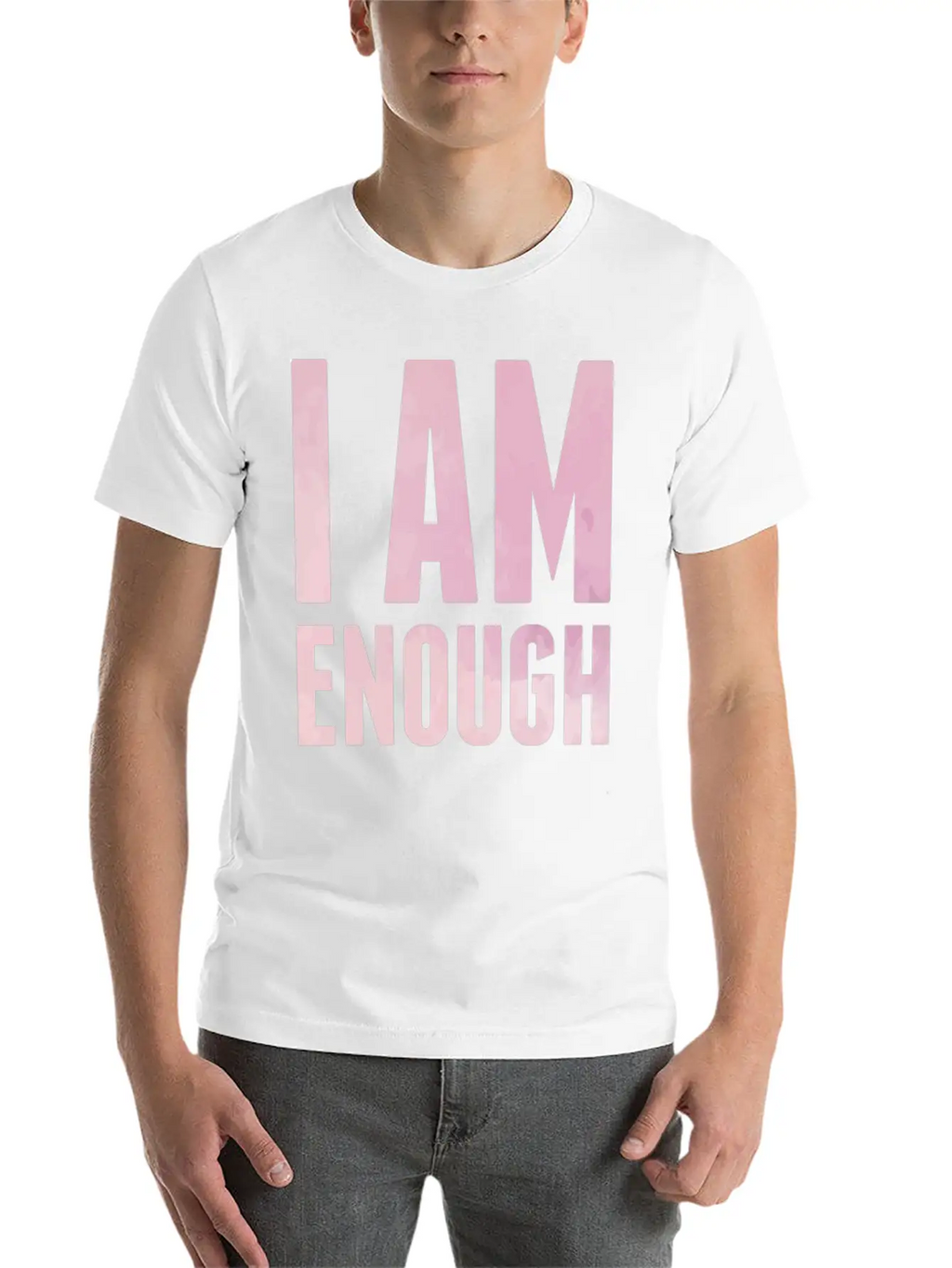 I Am Enough Mindfulness Spiritual Motivation Unisex Casual T-Shirt – Clean Design For Daily Comfort