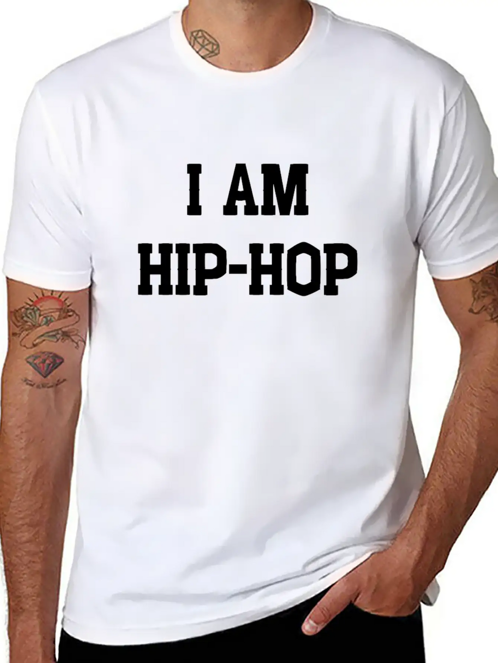 I AM HIP HOP Classic Fit Graphic Tee For Daily Comfort – Unisex Cotton Shirt