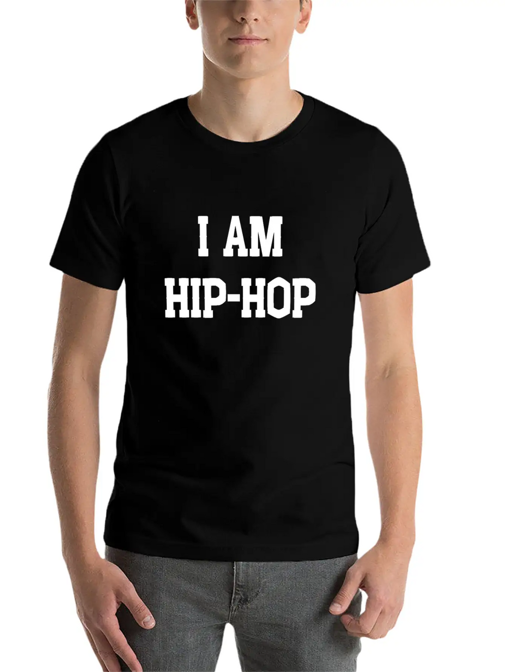 I AM HIP HOP Classic Fit Graphic Tee For Daily Comfort – Unisex Cotton Shirt