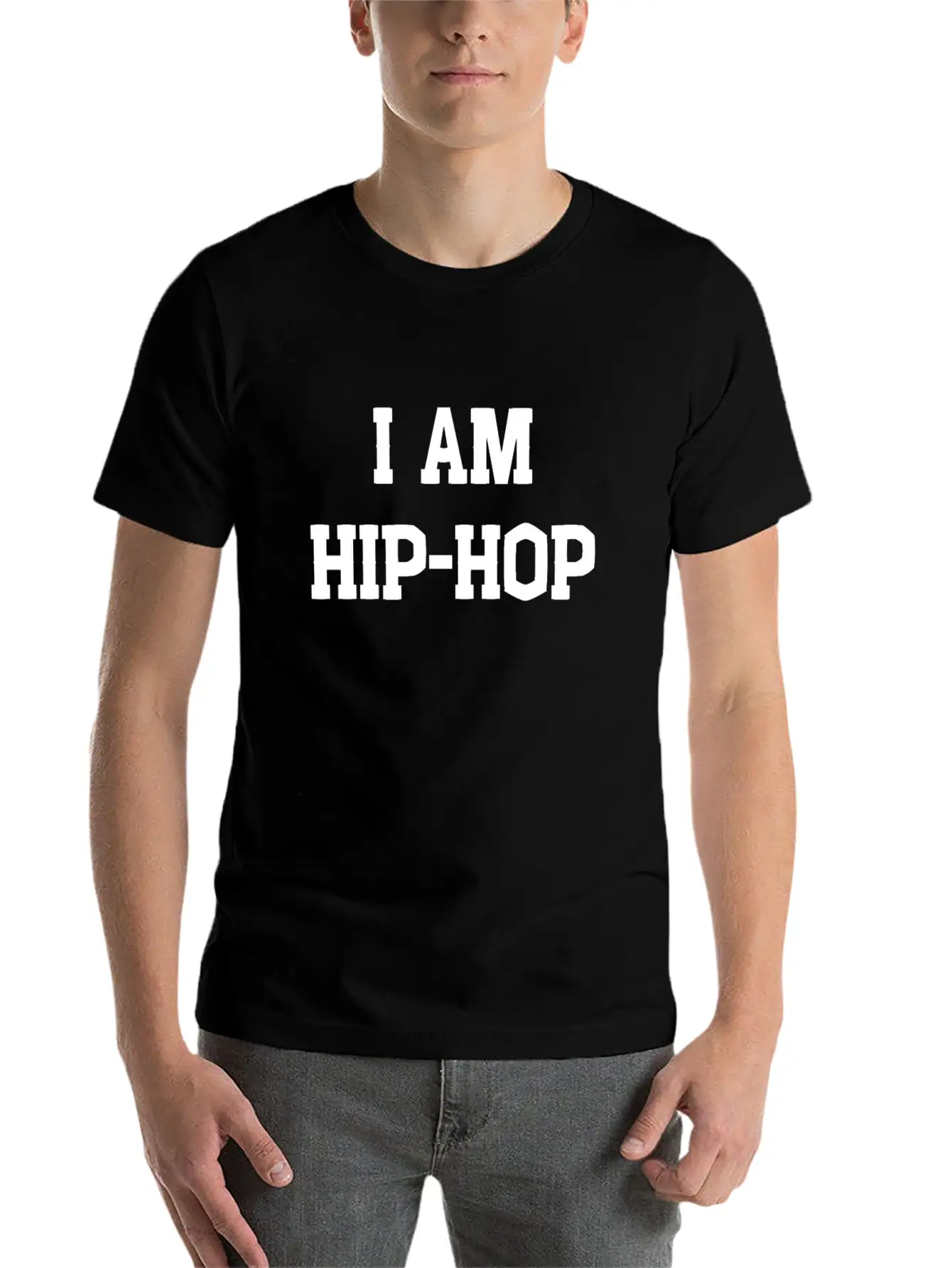 I AM HIP HOP Classic Fit Graphic Tee For Daily Comfort – Unisex Cotton Shirt