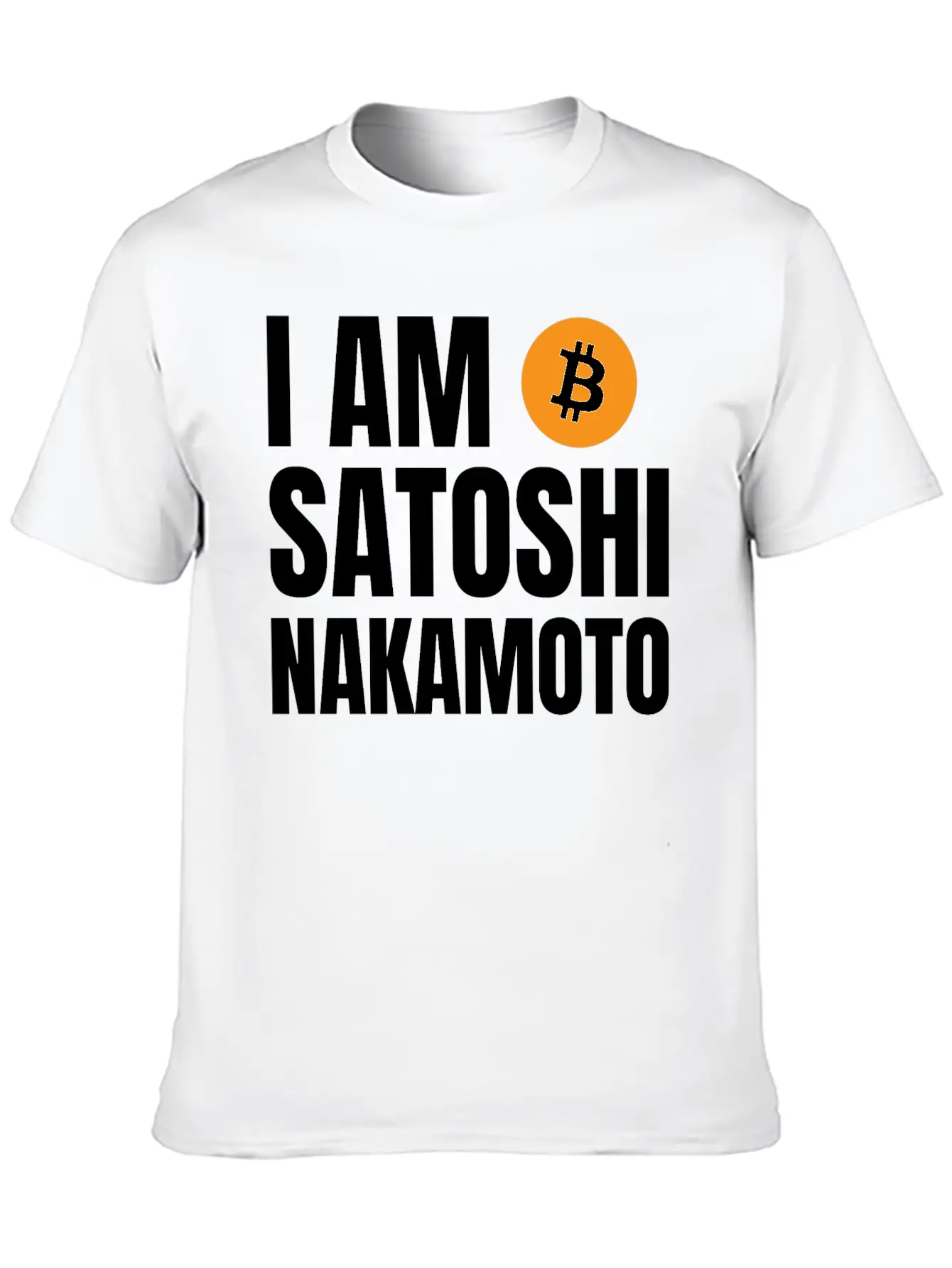 I Am Satoshi Nakamoto Bitcoin Developer Blockchain Unisex Short Sleeve Soft Cotton T-Shirt – Casual Everyday Wear