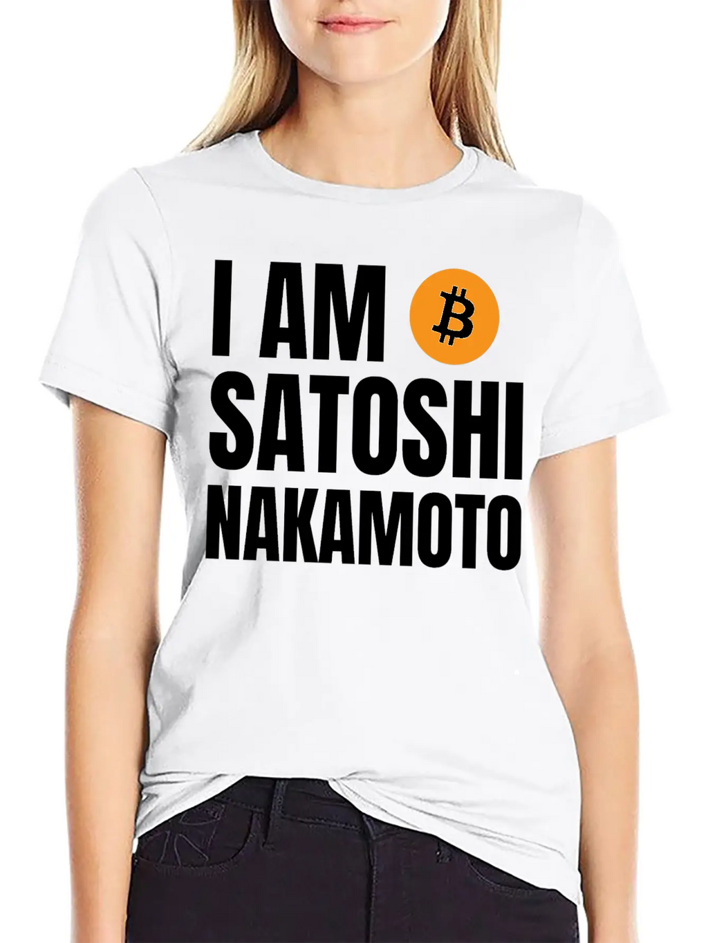 I Am Satoshi Nakamoto Bitcoin Developer Blockchain Unisex Short Sleeve Soft Cotton T-Shirt – Casual Everyday Wear