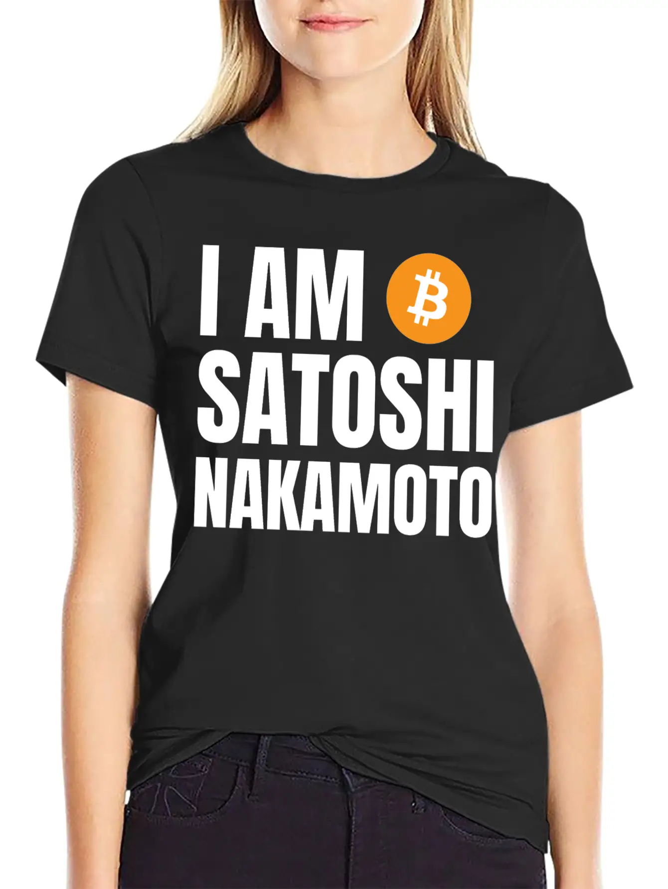 I Am Satoshi Nakamoto Bitcoin Developer Blockchain Unisex Short Sleeve Soft Cotton T-Shirt – Casual Everyday Wear