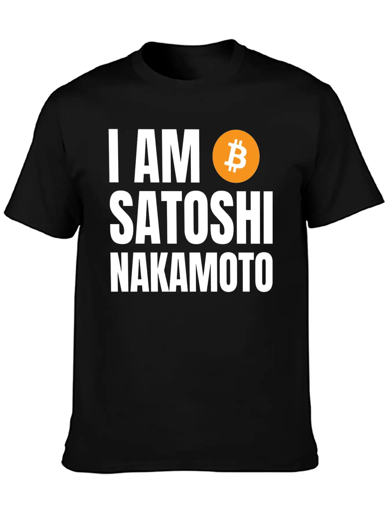 I Am Satoshi Nakamoto Bitcoin Developer Blockchain Unisex Short Sleeve Soft Cotton T-Shirt – Casual Everyday Wear