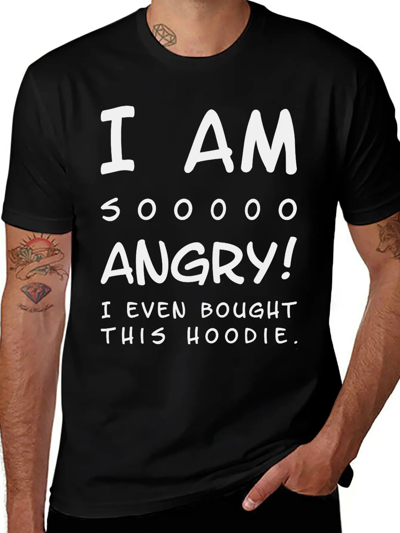 I Am So An Angry! CII 102 Black Unisex Casual T-Shirt – Clean Design For Daily Comfort